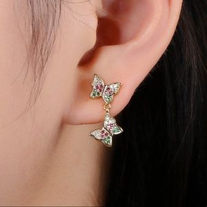 24K Gold Filled Butterfly Stud Earrings